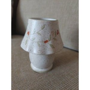 Yankee Candle Ceramic Shade & Tealight Holder Vines/Leaves/Berries EUC
